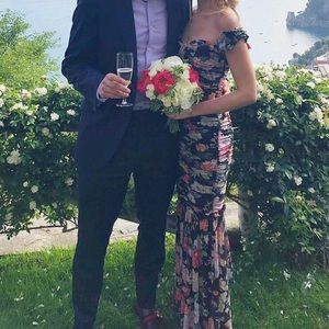 Majorelle Floral Long Dress